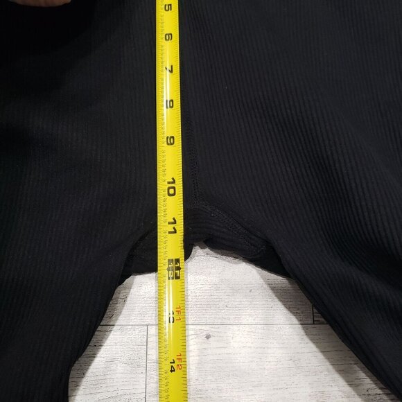 Calvin Klein Performance Ribbed Leggings High Waist Workout Black Size M EUC - Picture 11 of 11